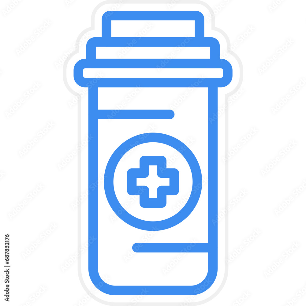 Obraz premium Antibiotic Icon Style