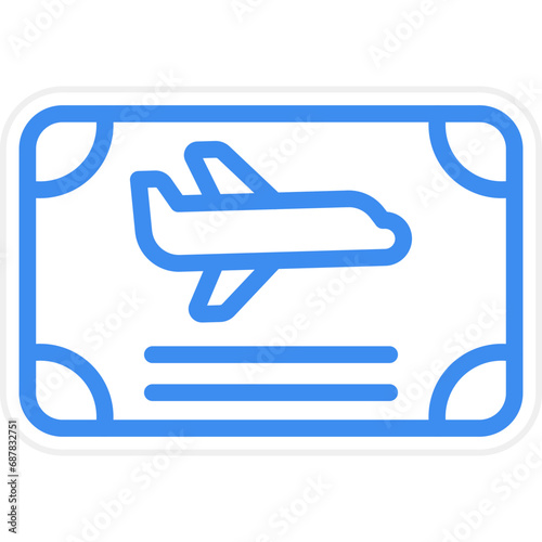 Frequent Flyer Program Icon Style