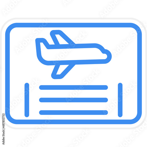Frequent Flyer Program Icon Style