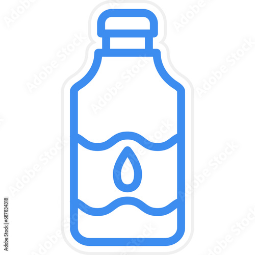 Water Bottle Icon Style
