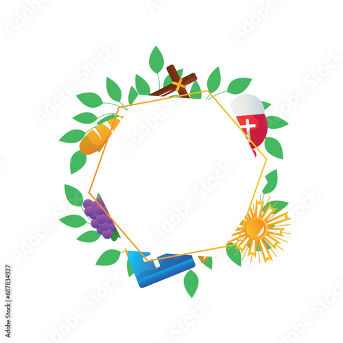 Holy Friday Christian Religious frame