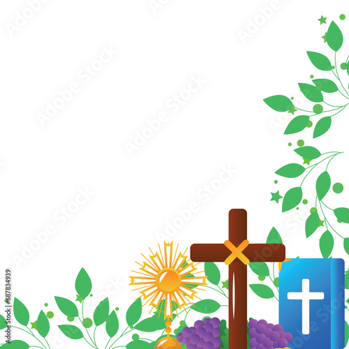 Holy Friday Christian Religious frame