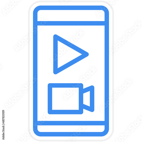 Mobile Live Stream Icon Style
