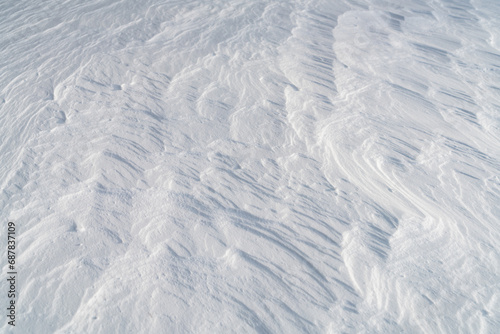 snow texture closeup