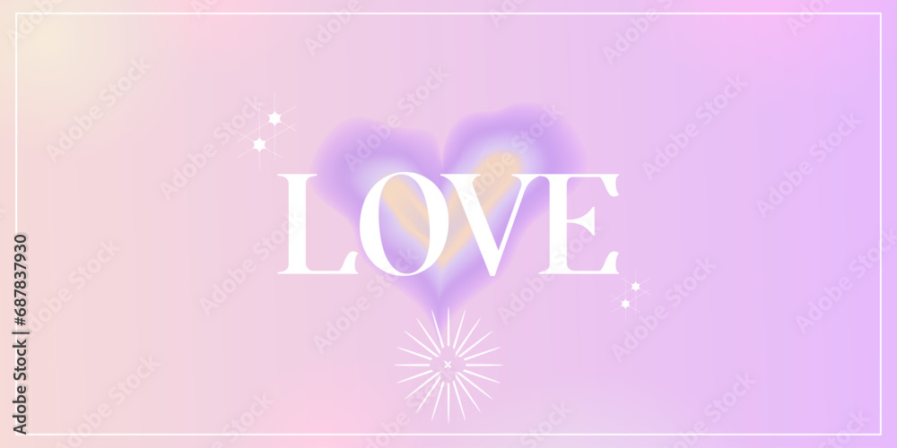 Abstract gradient Y2K background with aesthetic design. Design for card, banner, story. Aesthetic gradient minimal style. Love vector illustration Abstract gradient Y2K background with aesthetic design. Design for card, banner, story. Aesthetic gradient minimal style. Love vector illustration