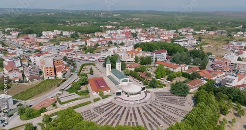 Aerial view of Medugorje in Bosnia photo