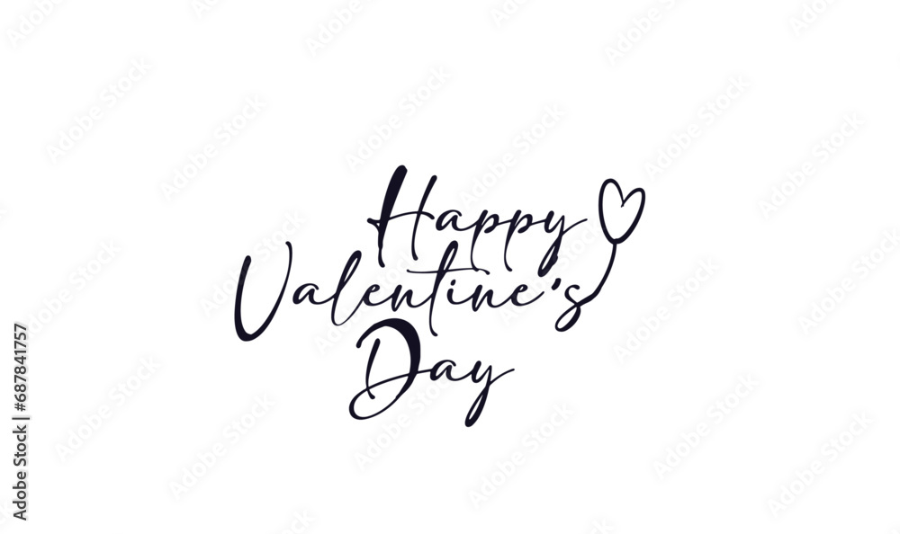 Happy Valentine's Day vector text 