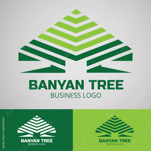 Banyan Tree Business Logon Vector
