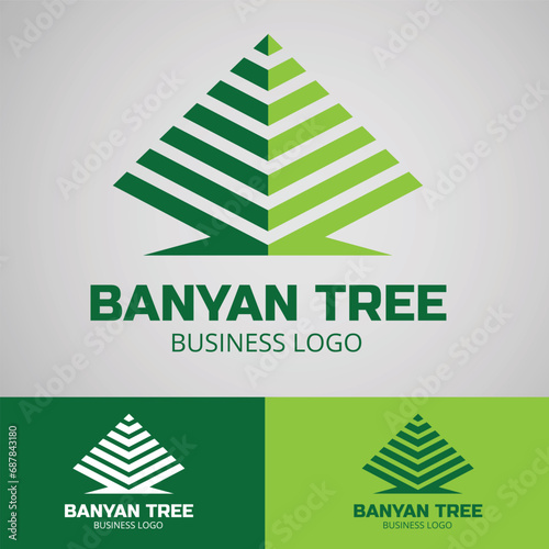 Banyan Tree Business Logon Vector