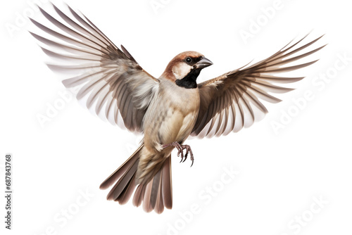Sparrow Removal Artistry on transparent background PNG © shair