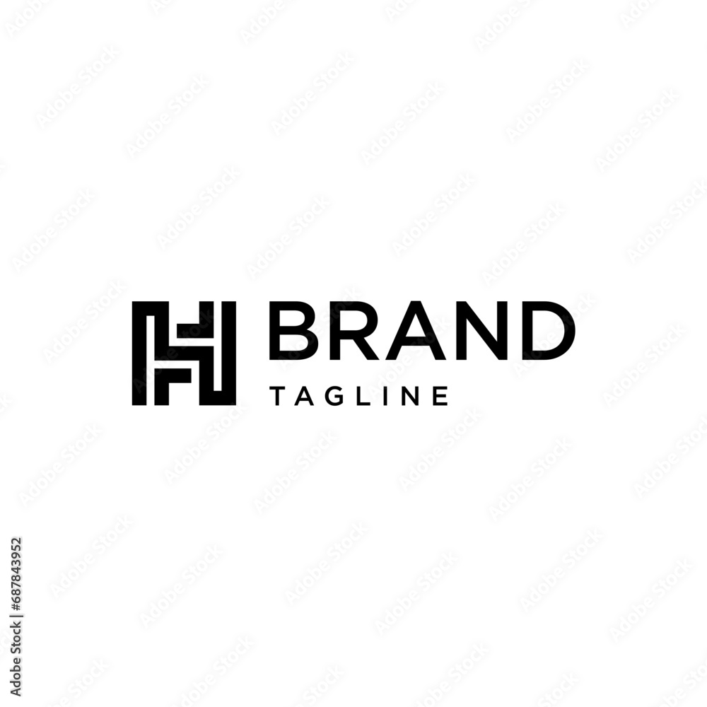 H letter logo monogram lettermark vector icon H letter logo monogram lettermark vector icon