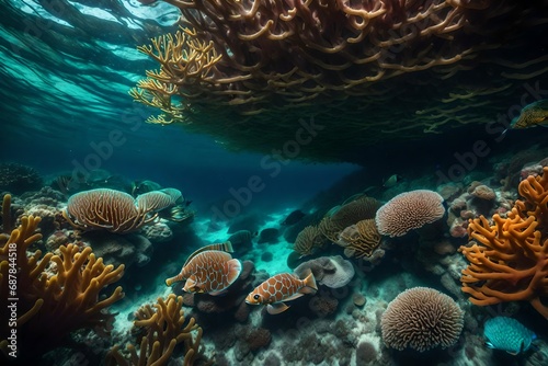 coral reef in the sea © HUSNA