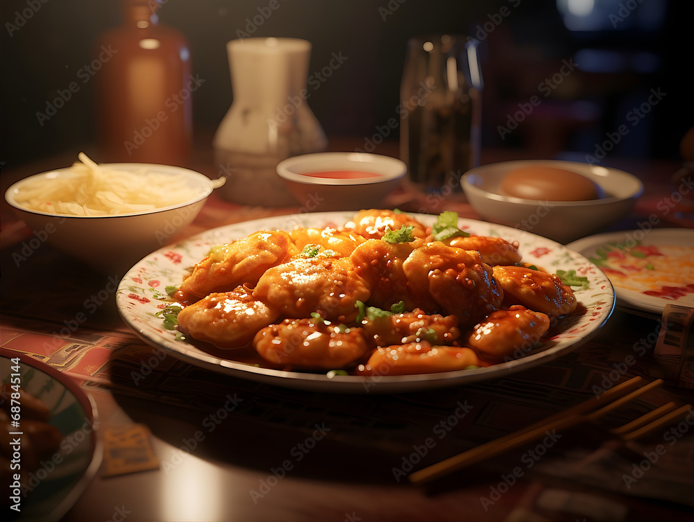 Chinese Hot Meal Main Dish AI Photo