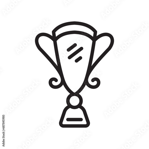 Monoline Trophy Set Vector 3