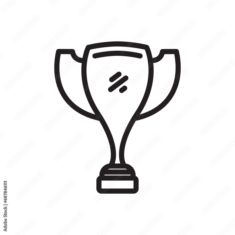 Monoline Trophy Set Vector 5 Monoline Trophy Set Vector 5