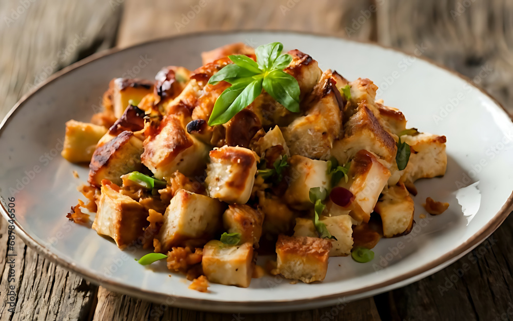 Capture the essence of Stuffing in a mouthwatering food photography shot Generative AI Capture the essence of Stuffing in a mouthwatering food photography shot Generative AI