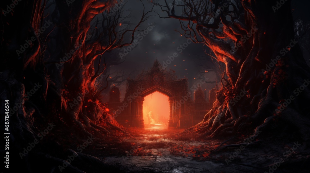 Infernal Clash Knight's Fierce Fight with Demons Fantasy, Demon, Monster concept Infernal Clash Knight's Fierce Fight with Demons Fantasy, Demon, Monster concept