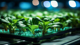vibrant greenhouse crop. Eco-conscious agricultural concept. Generative AI