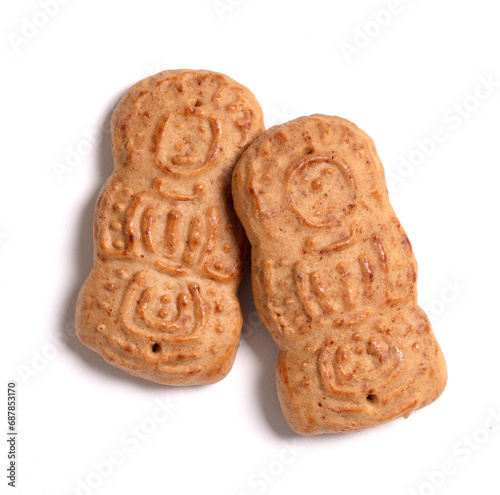 Dutch traditional candy taai taai isolated