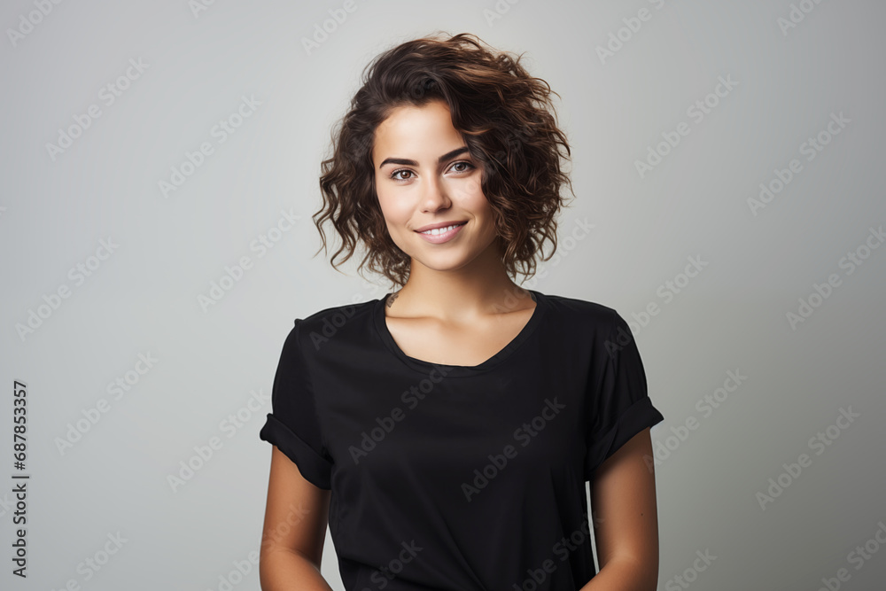 Portrait of a smiling young woman. Portrait of a smiling young woman.