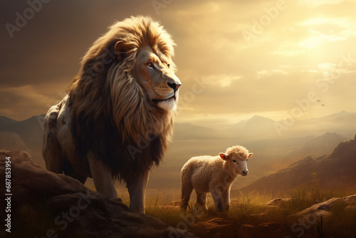 Sacred Unity: Exploring the Christian Parable of the Lion and the Lamb