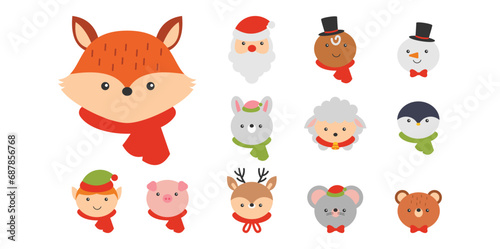 Christmas Characters Vector