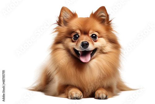 Animal Pomeranian Pack Cute Canine Gathering on a White or Clear Surface PNG Transparent Background photo
