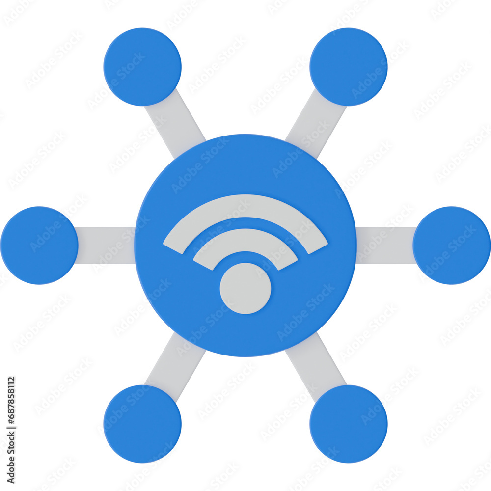 Internet of Things (IOT) 3D Icon Internet of Things (IOT) 3D Icon