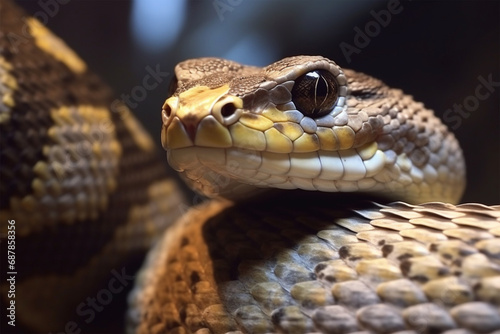 snake eyeball close up