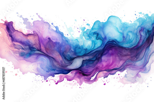 Astral Palette with Cosmic Cascade Colors on Transparent Background  PNG  Generative Ai