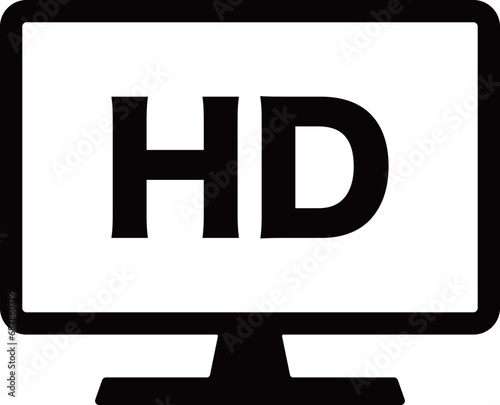 HD モニター　アイコン