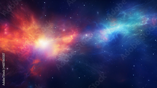 Colorful Supernova Space Banner