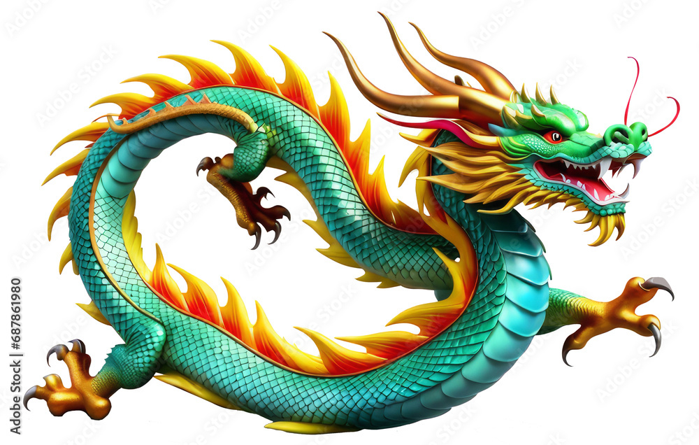 Fototapeta premium happy chinese new year dragon zodiac sign year of the dragon chinese