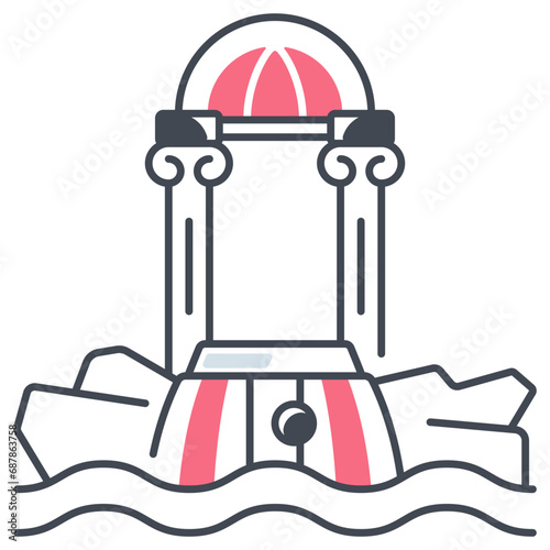 Trevi Fountain Icon