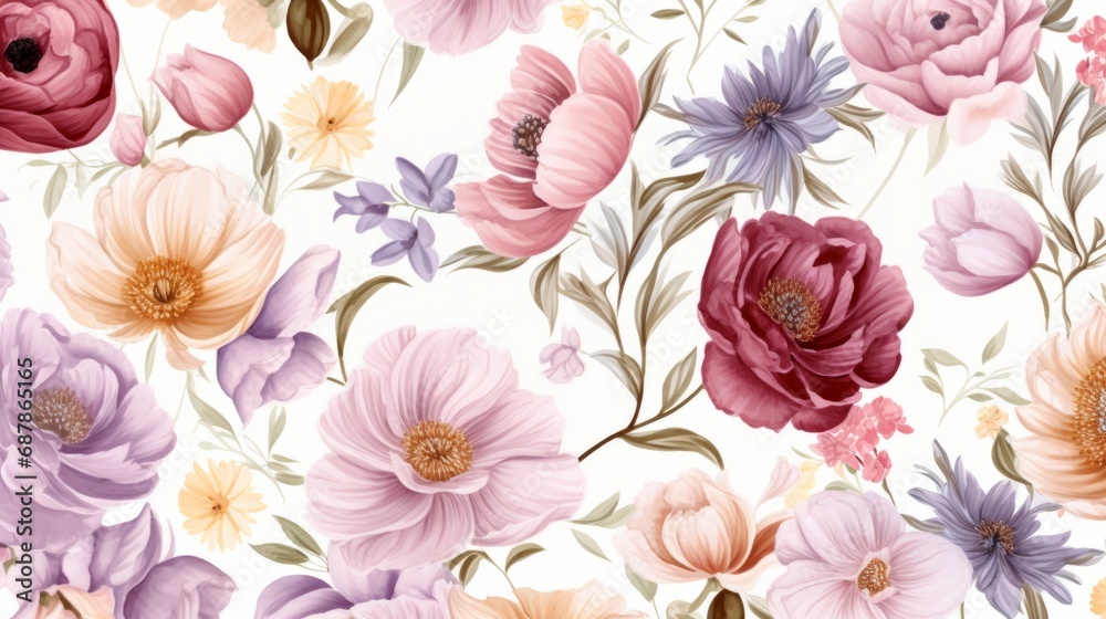Dainty Abstract flower Bright and cute colors pattern, simple, neutral flowers on white background Seamless pattern of elegant, dainty, neutral watercolor floral for fabric, home decor, and wrapping Dainty Abstract flower Bright and cute colors pattern, simple, neutral flowers on white background Seamless pattern of elegant, dainty, neutral watercolor floral for fabric, home decor, and wrapping