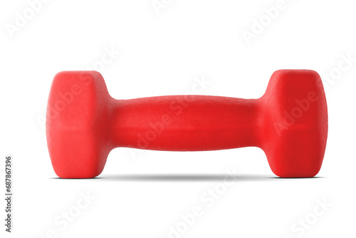 Dumbbells isolated on white background with clipping-path