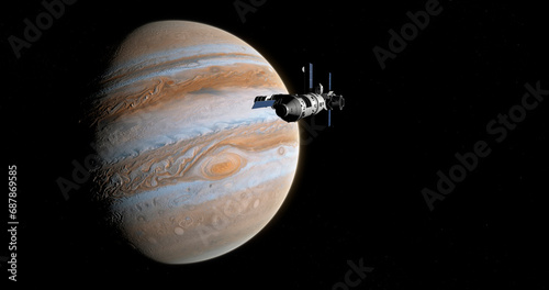 Space station in Jupiter s orbit.