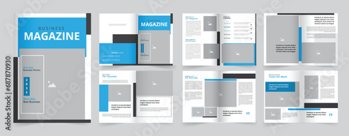 Magazine Design Template for Business, Corporate Brochure, Lifestyle, Travel or any others purpose