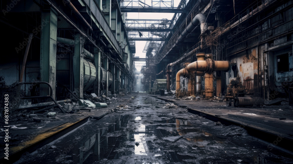 Abandoned old factory