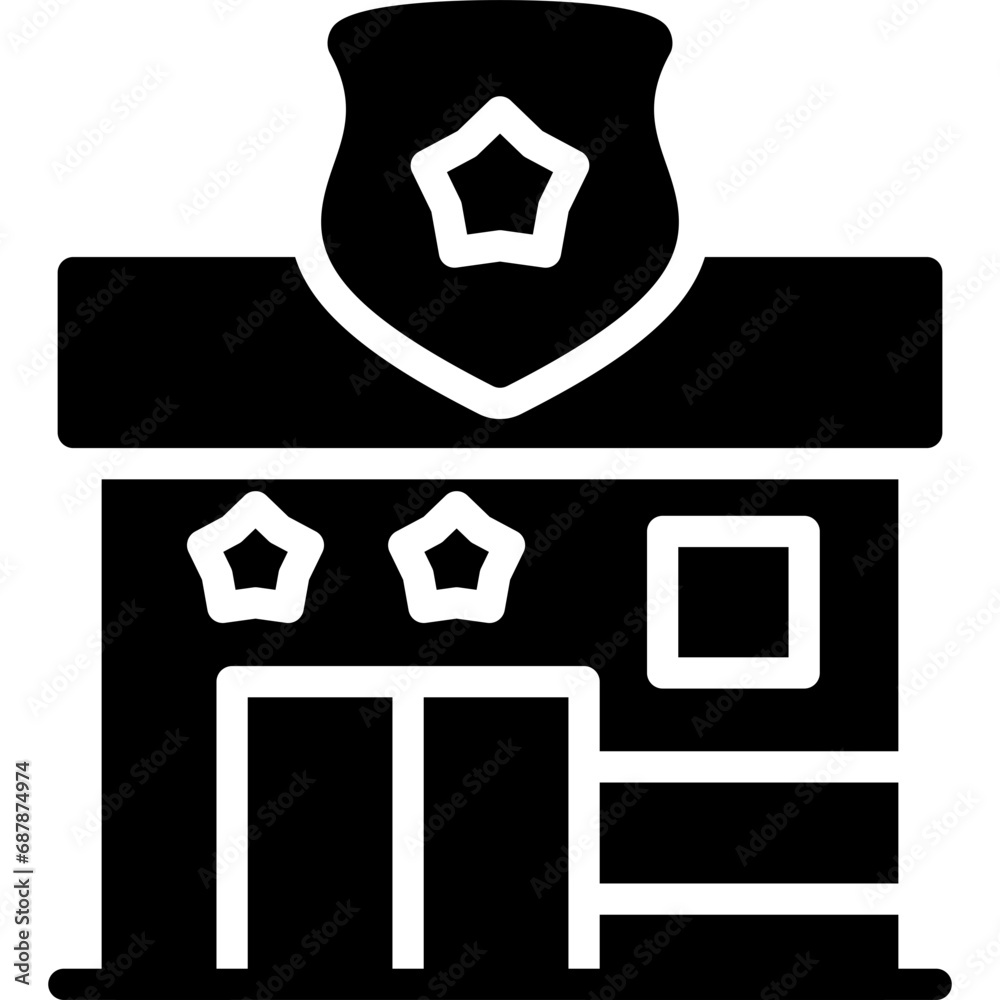 Police Station Icon Police Station Icon