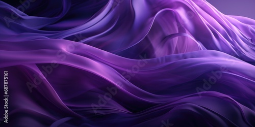 Flowing purple silk, banner background image