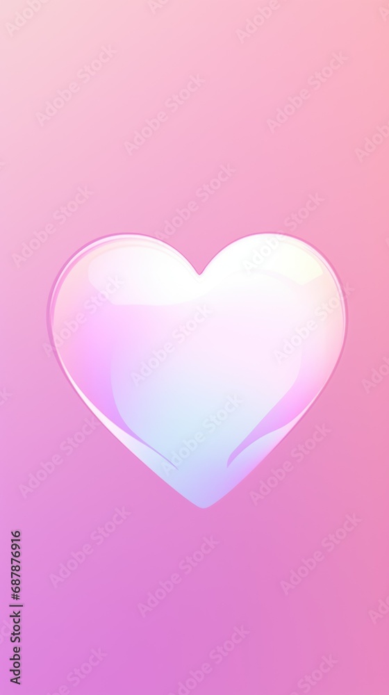 concept: holidays, Valentine's Day, March 8, love, banner. vertical neon heart on a simple pink background with space for text