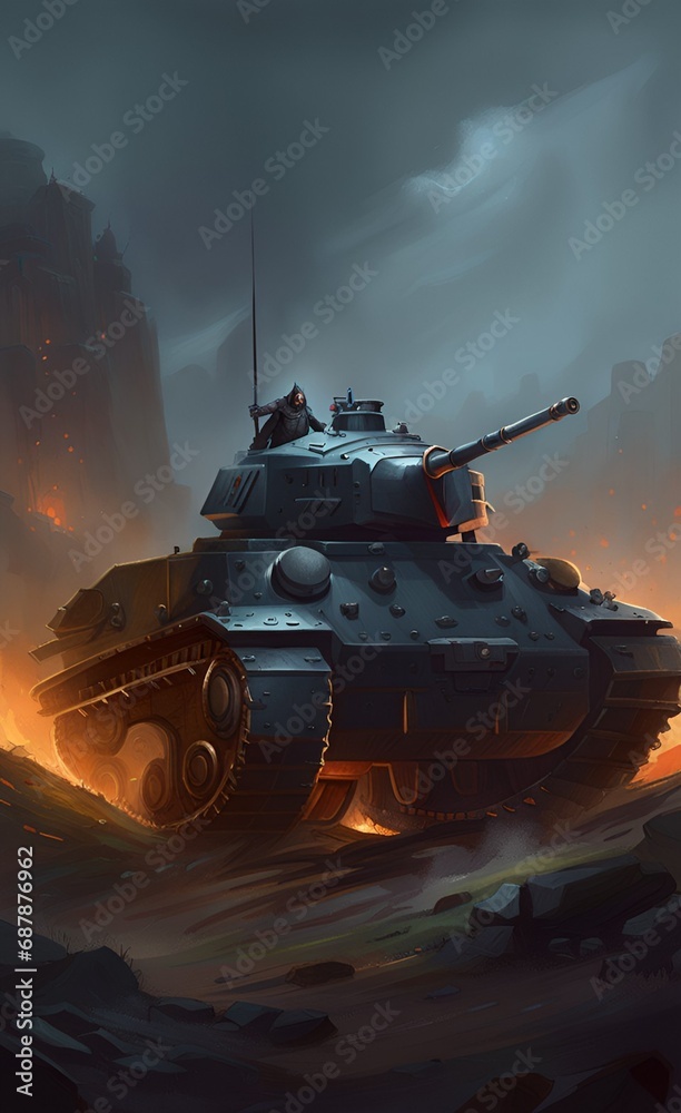 war tank background