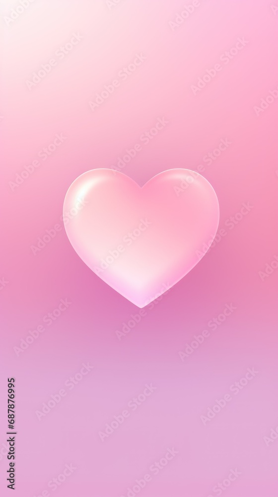 concept: holidays, Valentine's Day, March 8, love, banner. vertical neon heart on a simple pink background with space for text