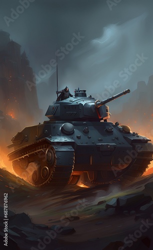 war tank background