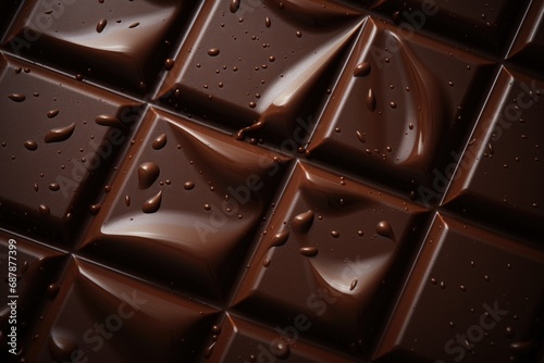 Milk chocolate close-up photo
