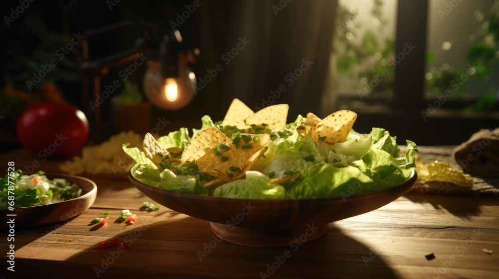 Natural potato chips, snacks with greens without additives