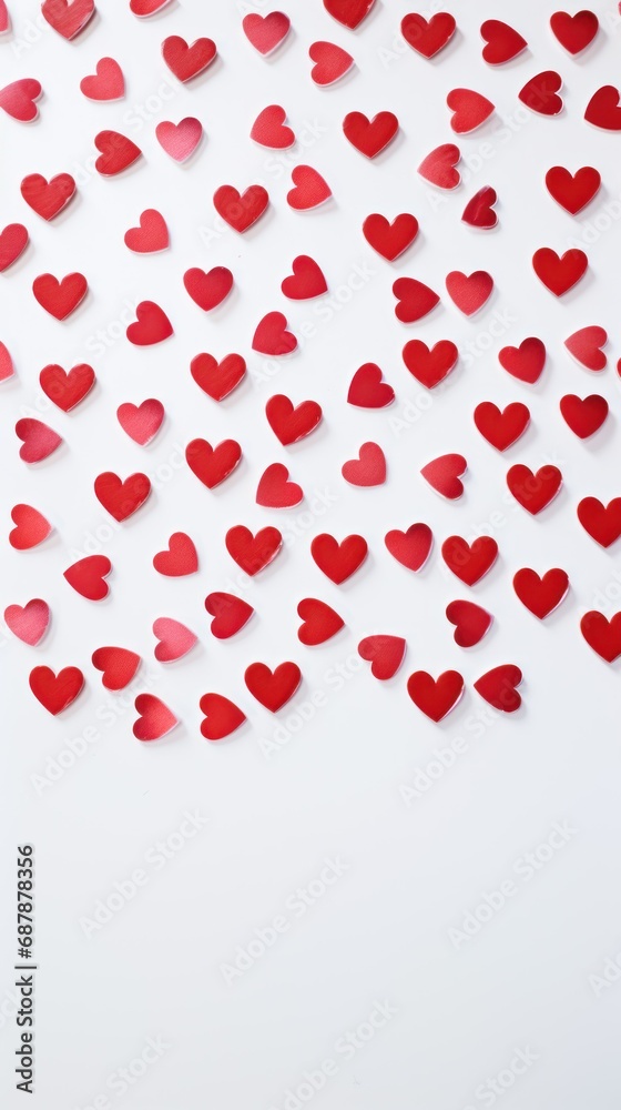 vertical photo with hearts. valentine's day concept, love, postcard