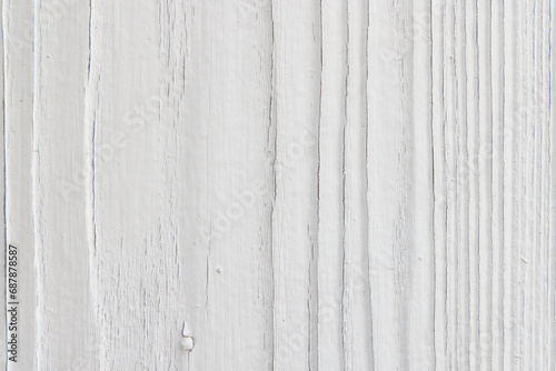 白く塗装された木の壁、背景素材