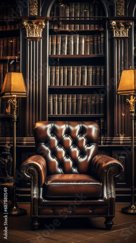 Obraz na płótnie old armchair w salonie
